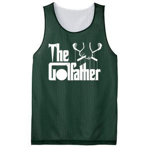 The Golf Father Funny Golfing Mesh Reversible Basketball Jersey Tank