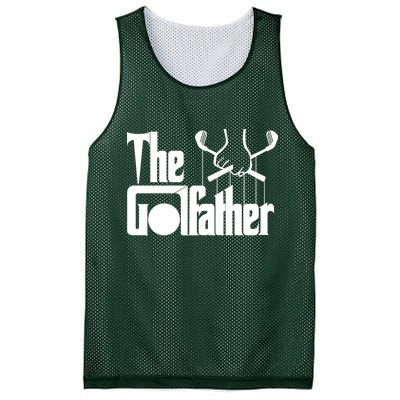 The Golf Father Funny Golfing Mesh Reversible Basketball Jersey Tank