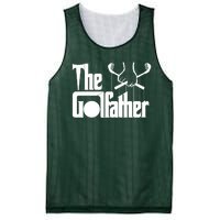 The Golf Father Funny Golfing Mesh Reversible Basketball Jersey Tank