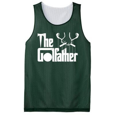 The Golf Father Funny Golfing Mesh Reversible Basketball Jersey Tank