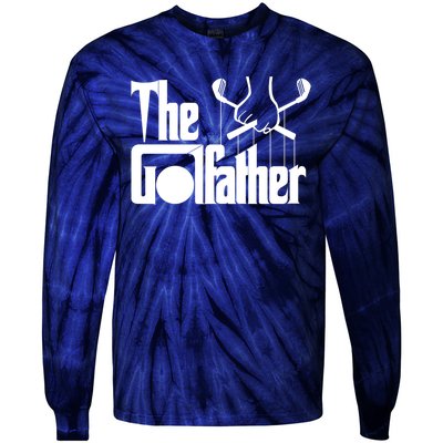 The Golf Father Funny Golfing Tie-Dye Long Sleeve Shirt