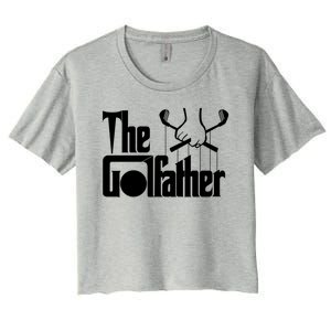 The Golf Father Funny Golfing Women's Crop Top Tee