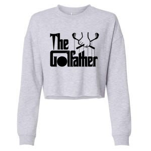 The Golf Father Funny Golfing Cropped Pullover Crew