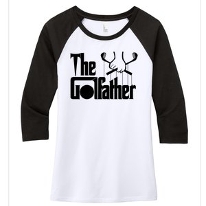 The Golf Father Funny Golfing Women's Tri-Blend 3/4-Sleeve Raglan Shirt