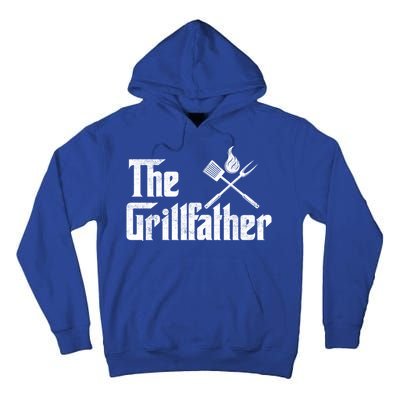 The Grillfather Funny Dad Bbq Gift Tall Hoodie