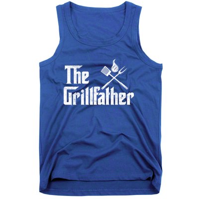 The Grillfather Funny Dad Bbq Gift Tank Top