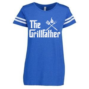 The Grillfather Funny Dad Bbq Gift Enza Ladies Jersey Football T-Shirt