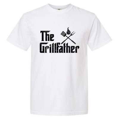 The Grillfather Funny Dad Bbq Gift Garment-Dyed Heavyweight T-Shirt