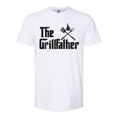 The Grillfather Funny Dad Bbq Gift Softstyle CVC T-Shirt