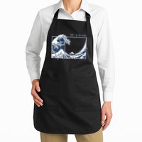 The Great Fibonacci Wave Full-Length Apron With Pockets