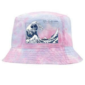 The Great Fibonacci Wave Tie-Dyed Bucket Hat