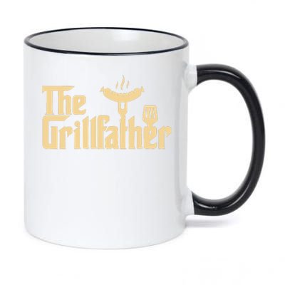 The Grill Father Funny Gift For Dad Fathers Day 11oz Black Color Changing Mug