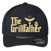 The Grill Father Funny Gift For Dad Fathers Day Flexfit Unipanel Trucker Cap