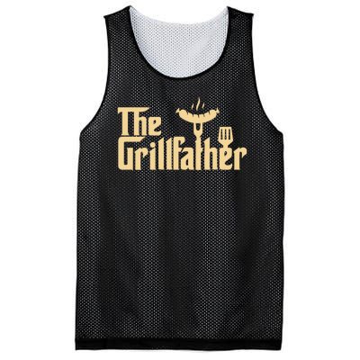 The Grill Father Funny Gift For Dad Fathers Day Mesh Reversible Basketball Jersey Tank