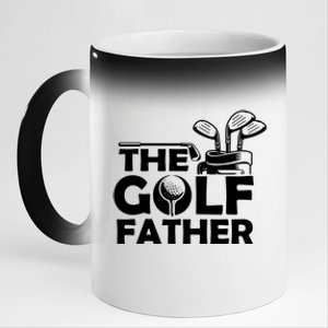 The Golf Father 11oz Black Color Changing Mug