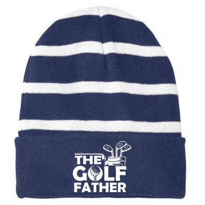 The Golf Father Striped Beanie with Solid Band