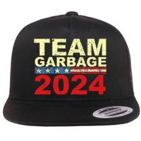 Team Garbage For Trump 2024 Elections 2024 Vote For Trump Flat Bill Trucker Hat