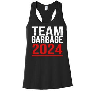 Team Garbage For Trump 2024 Elections 2024 Vote For Trump Women's Racerback Tank