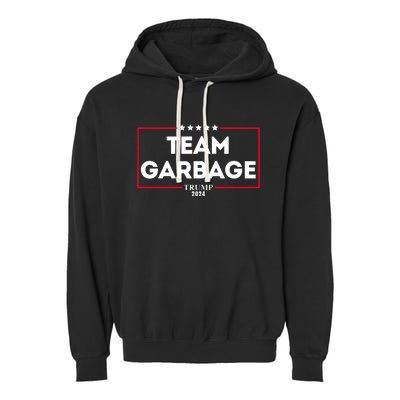 Team Garbage For Trump 2024 Garment-Dyed Fleece Hoodie