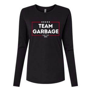 Team Garbage For Trump 2024 Womens Cotton Relaxed Long Sleeve T-Shirt