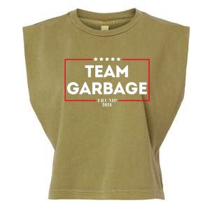 Team Garbage For Trump 2024 Garment-Dyed Women's Muscle Tee