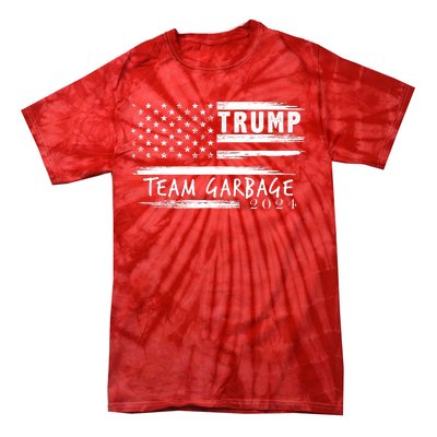 Team Garbage For Trump 2024 Garbage For Trump Votetrump 2024 Tie-Dye T-Shirt