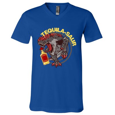 Tequilacool Giftsaur Funny Dinosaur Ing Gift V-Neck T-Shirt