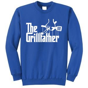 The Grillfather Funny Grilling Cool Gift Sweatshirt