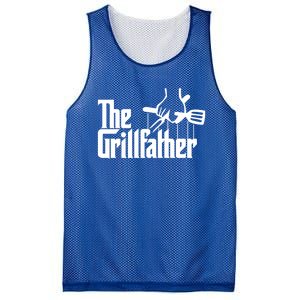 The Grillfather Funny Grilling Cool Gift Mesh Reversible Basketball Jersey Tank