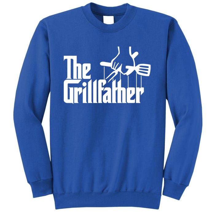 The Grillfather Funny Grilling Cool Gift Tall Sweatshirt