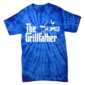 The Grillfather Funny Grilling Cool Gift Tie-Dye T-Shirt