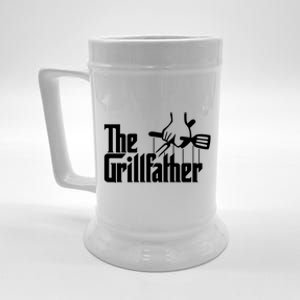 The Grillfather Funny Grilling Cool Gift Beer Stein