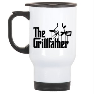 The Grillfather Funny Grilling Cool Gift Stainless Steel Travel Mug