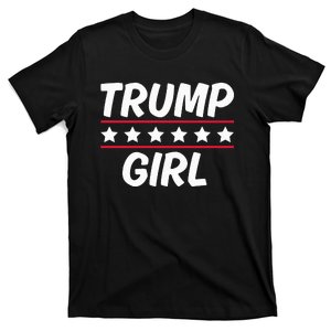 Trump Girl Funny Female Voter Slogan 2024 T-Shirt