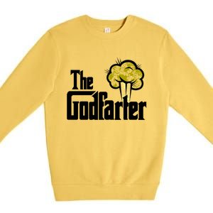 The Godfarter Fart Dad Joke FatherS Day Gift Premium Crewneck Sweatshirt