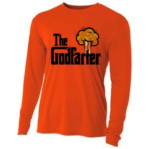 The Godfarter Fart Dad Joke FatherS Day Gift Cooling Performance Long Sleeve Crew