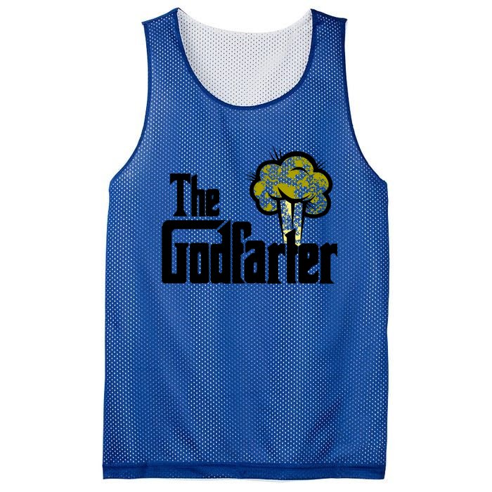 The Godfarter Fart Dad Joke FatherS Day Gift Mesh Reversible Basketball Jersey Tank