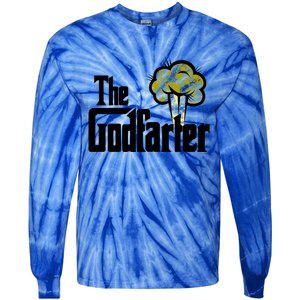 The Godfarter Fart Dad Joke FatherS Day Gift Tie-Dye Long Sleeve Shirt