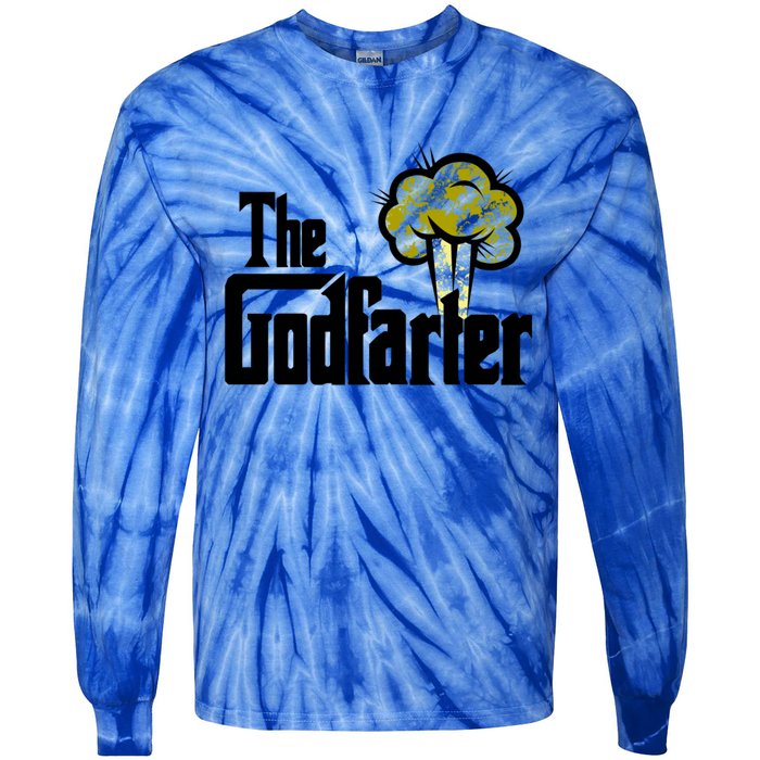 The Godfarter Fart Dad Joke FatherS Day Gift Tie-Dye Long Sleeve Shirt