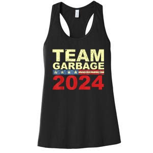 Team Garbage For Trump 2024 Elections 2024 Vote For Trump Women's Racerback Tank