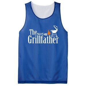 The Grillfather Funny Smoker Grilling Dad Gift Mesh Reversible Basketball Jersey Tank