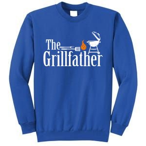 The Grillfather Funny Smoker Grilling Dad Gift Tall Sweatshirt