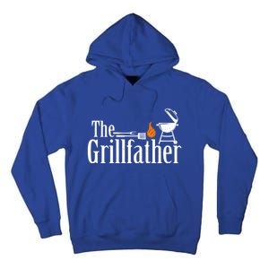 The Grillfather Funny Smoker Grilling Dad Gift Tall Hoodie