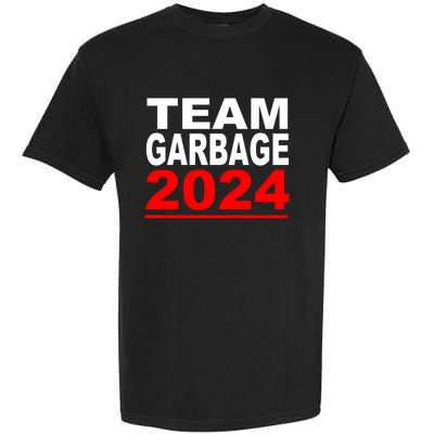 Team Garbage For Trump 2024 Maga Garment-Dyed Heavyweight T-Shirt