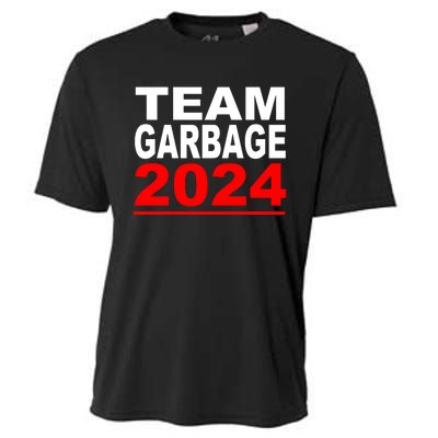 Team Garbage For Trump 2024 Maga Cooling Performance Crew T-Shirt