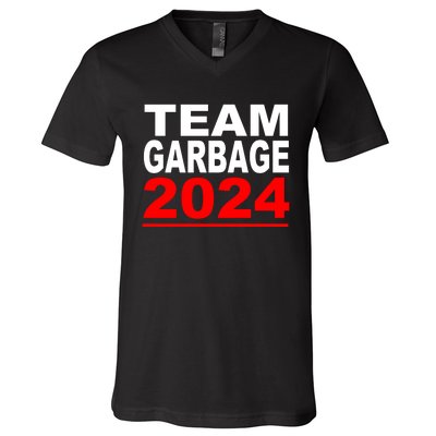 Team Garbage For Trump 2024 Maga V-Neck T-Shirt