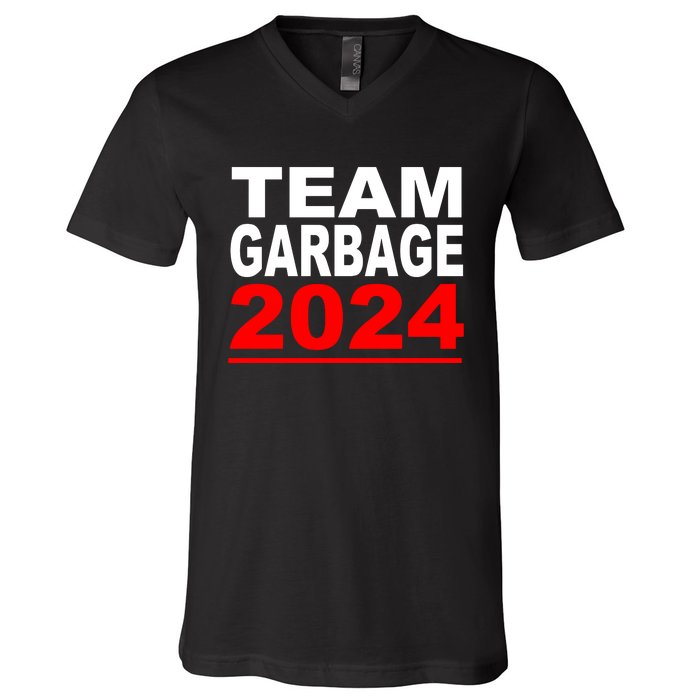 Team Garbage For Trump 2024 Maga V-Neck T-Shirt