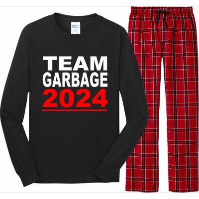 Team Garbage For Trump 2024 Maga Long Sleeve Pajama Set