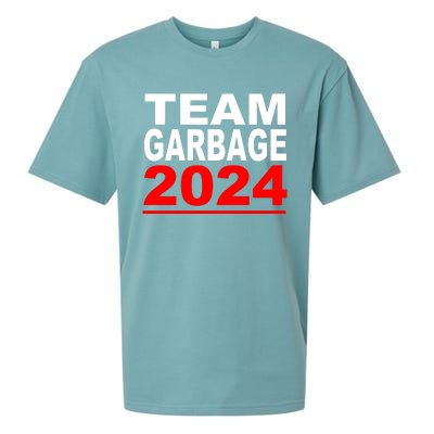 Team Garbage For Trump 2024 Maga Sueded Cloud Jersey T-Shirt