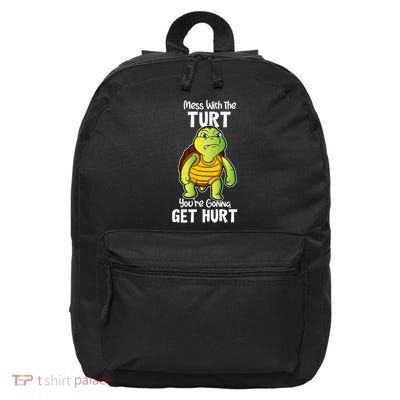 Turtle Gift For & Fun Tortoise Turtles 16 in Basic Backpack